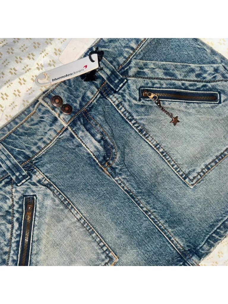 Denim Utility Cargo Mini Skirt — image 6 of 7